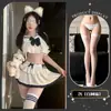 Admirando a Lingerie Sedutora e Sexy de Jk, Saia Plissada de Puro Desejo, Lingerie Sensual de Tentação Pura e de Tamanho Grande Qqny