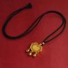 Pingente de ouro de areia do Vietnã pingente antigo de cadeado para bebê flor de cabaça Guanyin Buda bússola dos oito tesouros ouro corda de envio