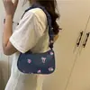 Bolso de Hombro de Gran Capacidad Bolso de Axila Floral Fruncido Nuevo 2025 Bolso de Mano de Nicho Bolso Dulce con Cordón para Viajes