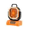 Ventilador de Camping Personalizado Controle Remoto Carregamento USB Barraca de Camping Longa Duração da Bateria Potência de Vento Forte Portátil para Exterior Oscilação Esquerda e Direita