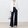 Jeans Original de Sarja com Barra Reta para Mulheres, Emagrecedor, Novo Estilo 2026, Anti-Desbotamento, Caimento Justo, Perna Reta Estreita, Calça Flare Solta