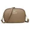 Nova Bolsa Transversal para Mulheres Simples Versátil Pequena Redonda Multicamadas Grande Capacidade Ombro Único Transversal para Mães de Meia-idade