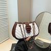 Bolso de Hombro Casual Francés para Mujer Primavera 2025 Nueva Llegada Diamante A Cuadros Cadena Bolso de Mano Bolso de Hombro Moderno Texte