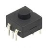 1208 Interruptor de Botón de Encendido de Linterna con Luz Fuerte, Normalmente Abierto, Bloqueable, Interruptor de Llave de Linterna Tipo Pulsador