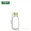 Venta al por mayor de fábrica botella marrón de 50 ml para líquido oral botella de enzima de té 100 ml botella de jarabe medicinal botella de vidrio