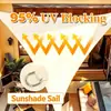 Protección UV Exterior Tela Oxford Triángulo Parasol Impermeable Red Parasol Patio Piscina Playa Vela Parasol