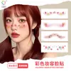 Novos Adesivos Criativos Fofos para Maquiagem Facial Festa de Aniversário Ano Novo Show Adesivos de Rosto de Apoio Adesivos de Tatuagem Removíveis