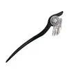 Horquilla Negra de Ébano Estilo Antiguo para Mujer, Horquilla con Borla Estilo Chino Nuevo, Nuevo Modelo 2026 Horquilla para Recogido, Accesorio Hanfu para Mamianqun