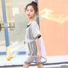 Maiô infantil médio e grande infantil duas peças esportes estudante maiô piscina de águas termais blusa de malha terno de três peças