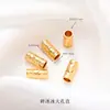 Coleção de Acessórios de Cobre Banhados a Ouro 24K, Peças para Joias DIY Feitas à Mão, Pulseira, Tulipa, Colar de Cabaça Atacado