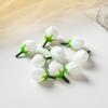 Botão de chá de rosa artificial pequeno botão de flor de osso faça você mesmo pulseira de guirlanda fazendo caixa de doces decoração de corpete flor falsa