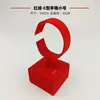 Accesorios para mostrador de exhibición de joyería: colgante de oro, soporte individual de terciopelo rojo, juego de joyería de plata, base para colgante de jade, hallazgos de oferta