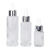 En Stock Botellas Cuadradas L'Oreal 15ml 30ml 50ml Botellas de Serum Gotero Botellas de Aceite Esencial Botellas de Vidrio para Cuidado de la Piel