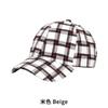 Chapéu de lã xadrez estilo coreano, moda primavera verão outono, proteção solar ao ar livre, chapéu de sol com parte superior dura, boné de beisebol masculino moderno