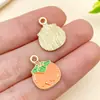 Mezcla de 30 Modelos de Frutas Simuladas en Miniatura con Goteo de Aceite, Sandía, Lichi, Mango, Uva, Plátano y Otros Accesorios de Joyería con Colgantes de Aleación