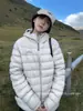 Chaqueta de Plumón de Invierno para Mujer, Plumón de Pato Blanco, Abrigo de Pareja para Hombre, Ligera, Holgada, Cálida, Nueva Chaqueta Acolchada 2025, Engrosada de Moda
