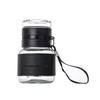 Taza Portátil Pequeña con Separador de Té y Tapa, Aislante Térmico, Antiescarlata, Portátil para Viaje, Taza de Té de Vidrio de Alto Borosilicato