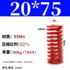 Resorte de compresión de alambre plano fuerte rectangular estándar japonés de alta temperatura rojo 65mn para molde bala resorte TM SWM carga 6