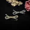 Pasador de Aleación Japonesa y Coreana Diamante Flash Lazo Cuerda para el Cabello Clip Lateral Clip para Flequillo Elegante Accesorios para el Cabello que Combinan con Todo para Mujer