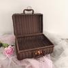 Caja de picnic de ratán Marrón vintage organizador de equipaje maleta compañero caja de regalo regalo de boda