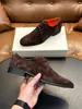 Zapatos Formales de Negocios de Piel de Vaca Mate Italiana STN Tacón Bajo Ligeros para Viajar al Trabajo Zapatos de Cordones de Cuero Fuente de Comercio Exterior Europeo y Americano