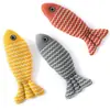 Juguete de Lino con Hierba Gatera en Forma de Pez, Juguete Interactivo para Masticar para Gatos