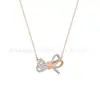 Colar Swarovski Element Swarovski Smart Swan Pingente Clavícula Swarovski Exquisite Alta Versão Colar Olho do Diabo