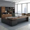 Mesa de Chefe Simples Moderna Mesa de Presidente Mesa de Gerente Supervisor e Combinação de Cadeira Mobiliário de Mesa de Chefe Executivo