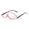 Lentes de maquillaje monolíticos giratorios unilaterales de 120 grados multifuncionales de montura completa de moda para lectura al por mayor