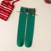 Meias Infantis Atacado Meias de Natal Meias Infantis Cano Médio Outono Festivas Meias Vermelhas Chinesas Meias Infantis Longas de Algodão