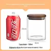 Pote de Vidro Quadrado Selado, Pote Multifuncional para Conservar Frescor, Pote para Armazenamento de Grãos na Cozinha, Pote de Armazenamento de Vidro de Alto Borossilicato
