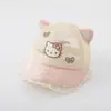 Sombrero de Bebé Qiunan Verano Delgado Lindo Gato Pico de Pato Sombrilla Malla Sombrero Protector Solar para Niñas
