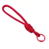 Llavero Tejido Colorido Colgante para Bolso Correa para Teléfono Anillo para Llaves Portatarjetas Llavero Simple Hecho a Mano Colgante para Pareja