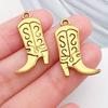 Mezcla 20 Sombrero Vaquero Occidental de Oro Antiguo Cactus Pistola Carta de Póker Colgante Accesorios Creativos para Joyería DIY