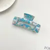 Presilha de Cabelo Tipo Acetato para Mulheres, Presilha Superior Elegante para a Parte de Trás da Cabeça, Piranha Simples para Franja e Cabelo Solto, Mais Vendido Transfronteiriço