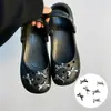 Accesorios para zapatos tipo ballet perforados DIY, accesorios de perlas y pedrería, hebillas de zapato desmontables de alta gama y decoraciones para la superficie del zapato