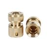 Cobre Puro 1/2 Pulgada Conector de Tope de Agua Conector Rápido Cobre Conexión Rápida Manguera de Jardín Herramienta para Lavado de Autos Pistola de Agua Resistente a Alta Presión