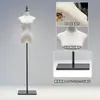 Tienda de Ropa Accesorios de Modelo Ropa de Mujer Maniquí de Medio Cuerpo para Escaparate Perchero Muñeca Falsa Maniquí de Vestido de Novia Soporte de Exhibición