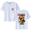Camiseta de una pieza Luffy Sauron marca de moda nombre de articulación suelta anime moda periférica ropa de manga corta para hombres y mujeres verano