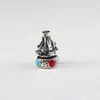 Estilo Étnico Vintage Liga Gotejamento de Óleo Cabeça de Buda Pagode DIY Acessórios Semiacabados Pagode de Três Vias Acessórios Bodhi Estrela e Lua
