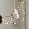Decoração de Natal Transfronteiriça Brinquedo de Pelúcia Boneca Menina Anjo Pingente Decoração de Árvore de Natal Pequeno Ornamento Presente de Feriado
