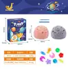 Disco de Pintura de Yeso para Niños Simulación DIY con Diseño de Triceratops, Juguete Creativo de Graffiti para Niños y Niñas