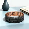 Popular Metal Transfronterizo Europeo y Americano Imán de Cobre Rojo Antiguo Pulsera Retro Fila Ancha Desmontable Pulsera de Pareja