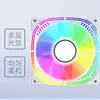 Ventilador de Refrigeración Prism 2ª Generación 12cm RGB Inteligente Controlado por Temperatura para Habitación con Vista al Mar Caja de Escritorio con Iluminación Colorida