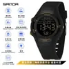 Reloj Electrónico Sanda Resistente al Agua Despertador con Repetición Reloj para Estudiantes de Secundaria y Preparatoria Temporizador Reloj Electrónico Deportivo de Comercio Exterior