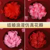 Pétalas de Rosa Propõem Arranjo Casamento Flores Artificiais Rosa Confissão Quarto de Casamento Casamento Romântico Celebração de Casamento Jogando Flores Suprimentos Atacado