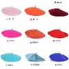 Gorra Transfronteriza Boina de Lana para Mujer Otoño e Invierno Vintage Británico Todo Fósforo Otoño Color Caramelo Gorra Octogonal de Pintor Belle