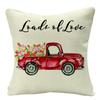 Funda de Almohada de San Valentín de Amazon Amor Funda de Almohada de Lino Hogar Sofá Almohada Cubierta de Cojín Venta al por Mayor
