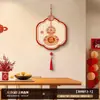 Nuevos Adornos Colgantes de Cuerda Estilo Chino con Elementos Festivos, Decoraciones de Pared, Pinturas Decorativas, Pinturas Colgantes de Año Nuevo con Caracteres Atractores de Fortuna, Colgantes de Borla Hechos a Mano