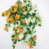 Colgante de Pared Decorativo de Flores de Buganvilia Artificial Largas para Hogar, Bodas y Proyectos de Paisajismo, Enredadera de Flores de Plástico